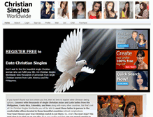 Tablet Screenshot of christiansinglesworldwide.com